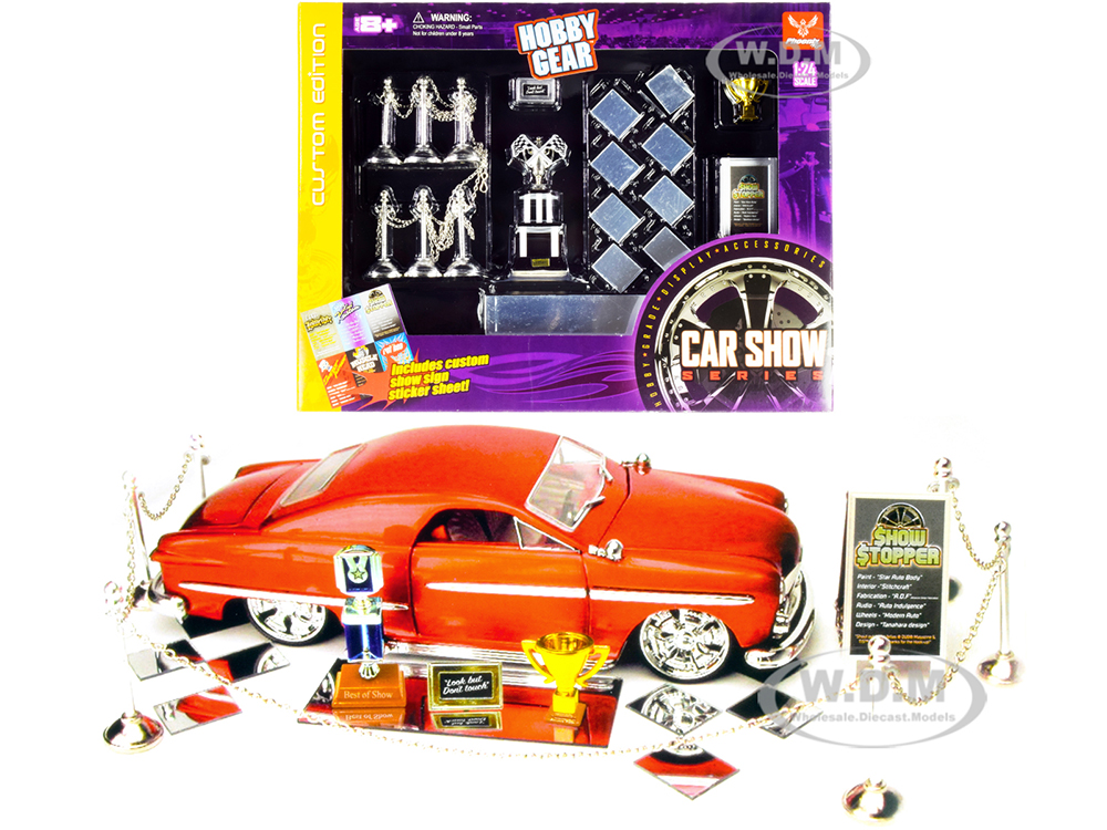 Car Show Trophy Winner Accessories Set For 1/24 Model Cars By Phoenix Toys