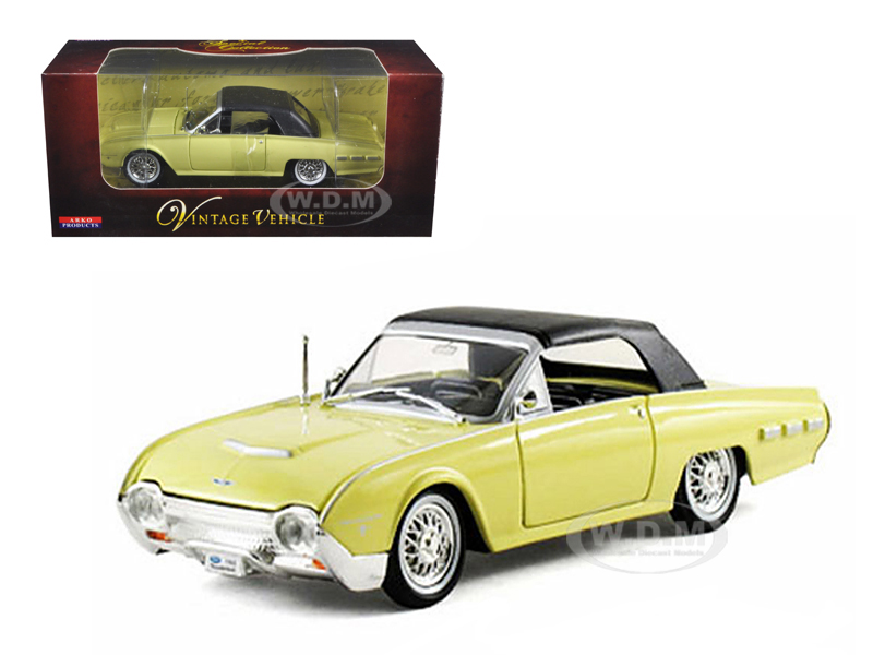 1962 Ford Thunderbird Yellow 1/32 Diecast Car Model By Arko Products