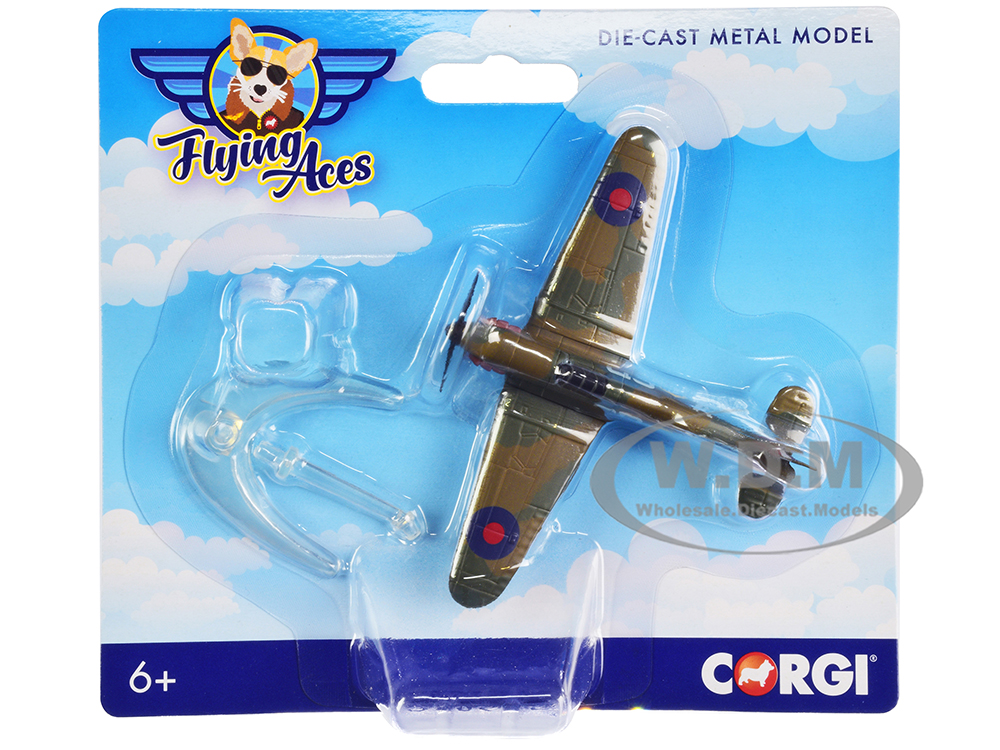 Hawker Hurricane Fighter Aircraft RAF Flying Aces Series Diecast Model by Corgi