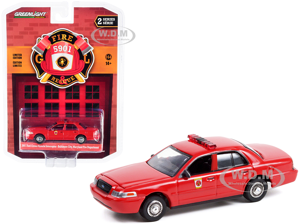 2001 Ford Crown Victoria Interceptor Red 