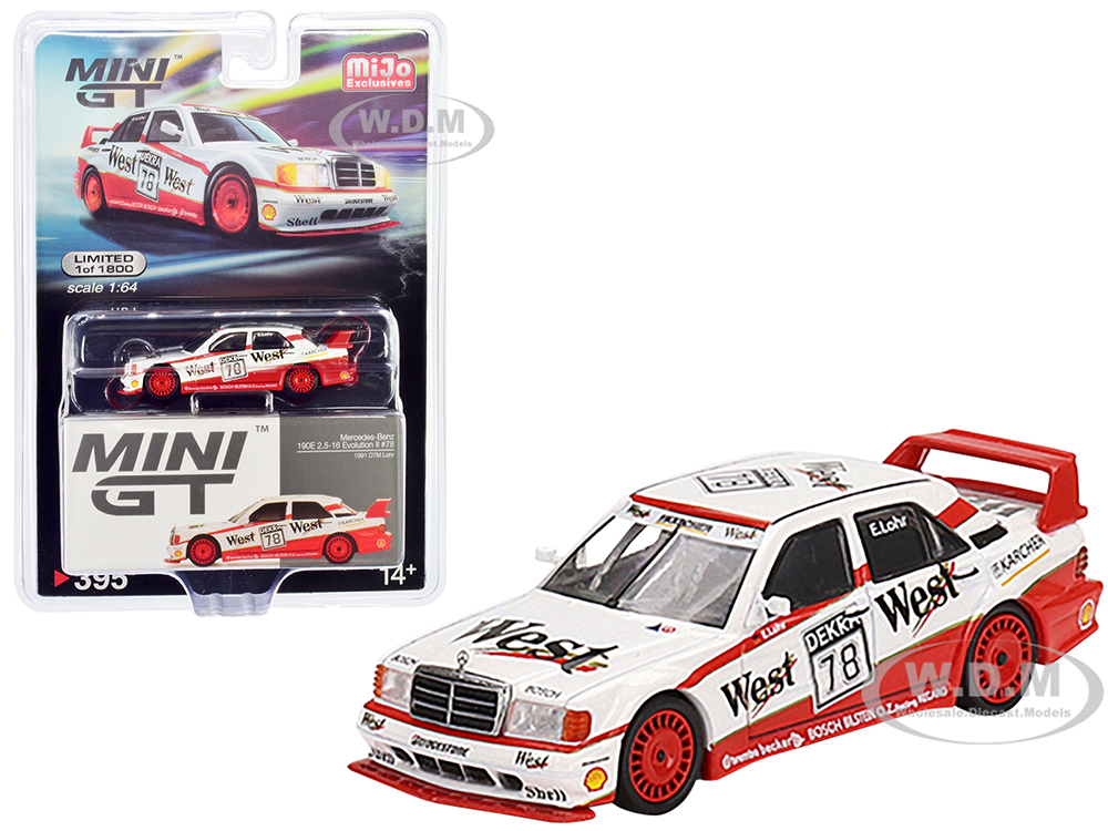 Mercedes-Benz 190E 2.5 16 Evolution II 78 Ellen Lohr "DTM (Deutsche Tourenwagen Meisterschaft)" (1991) Limited Edition to 1800 pieces Worldwide 1/64