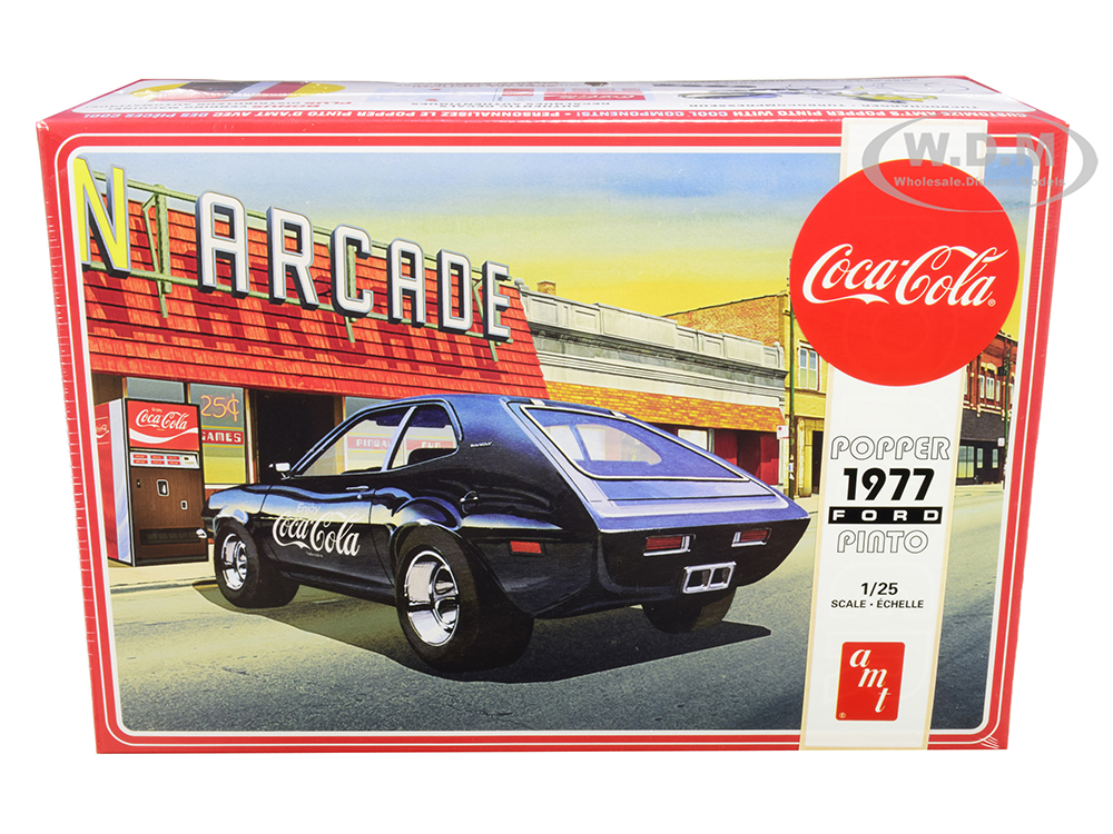 Skill 3 Model Kit 1977 Ford Pinto "Popper" with Vending Machine "Coca-Cola" 2 in 1 Kit 1/25 Scale Model by AMT