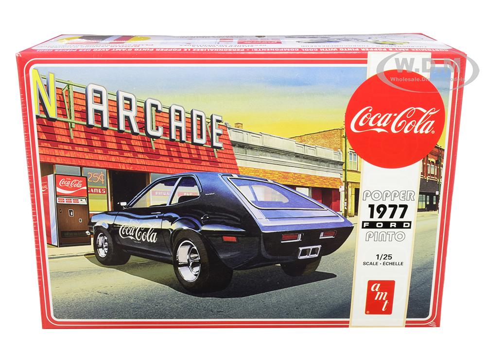 Skill 3 Model Kit 1977 Ford Pinto "popper" With Vending Machine "coca-cola" 2 In 1 Kit 1/25 Scale Model By Amt