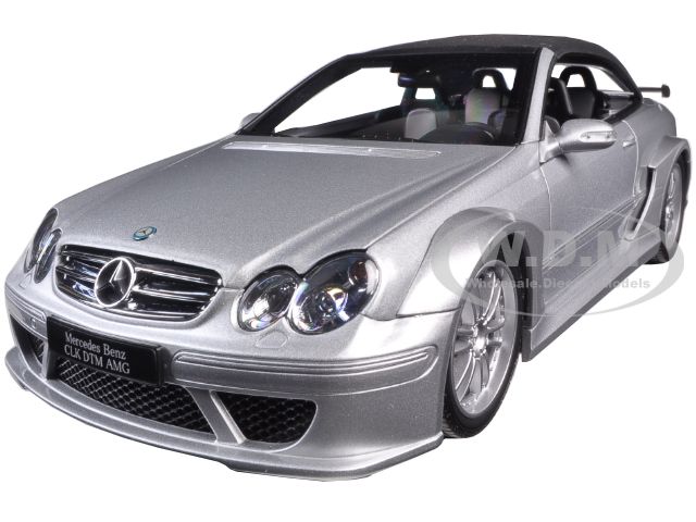 Mercedes Clk Dtm Amg Convertible Silver 1/18 Diecast Model Car By Kyosho