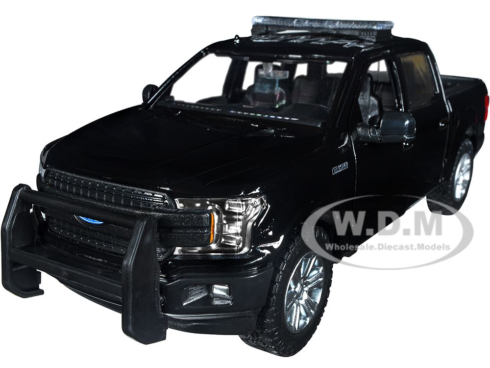 2019 Ford F-150 Lariat Crew Cab Pickup Truck Unmarked Plain Black 