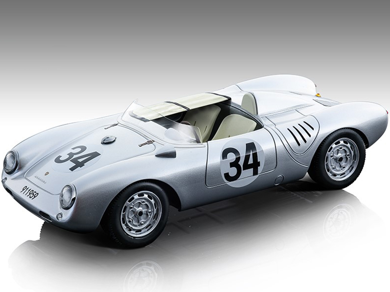 Porsche 550 A 34 C. Storez - E. Crawford 24 Hours of Le Mans (1957) "Mythos Series" Limited Edition to 80 pieces Worldwide 1/18 Model Car by Tecnomod