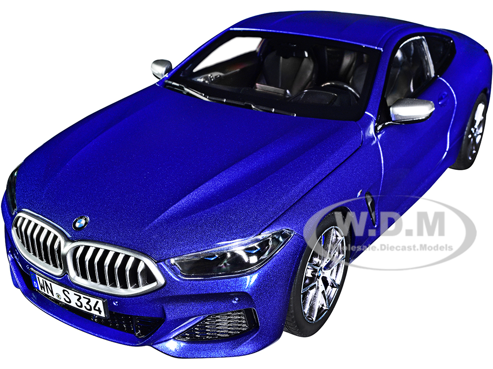 2018 BMW M850i Blue Metallic 1/18 Diecast Model Car by Norev