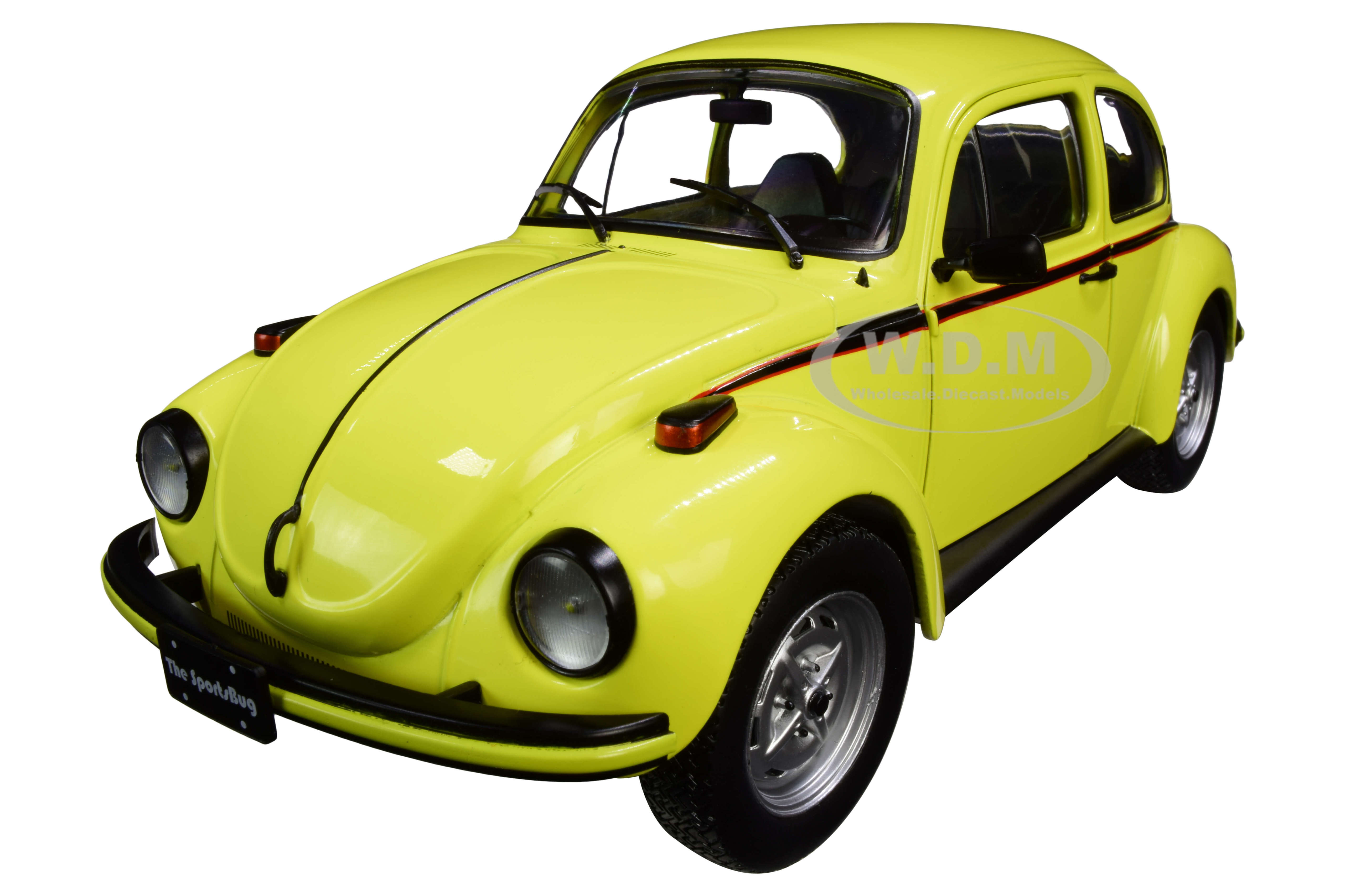 Image of Volkswagen Beetle 1303 Sport Brilliant Gelb Yellow 1/18 Diecast Model Car by Solido