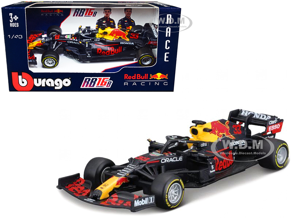 Honda RB16B 33 Max Verstappen Formula One F1 Red Bull Racing (2021) 1/43 Diecast Model Car by Bburago