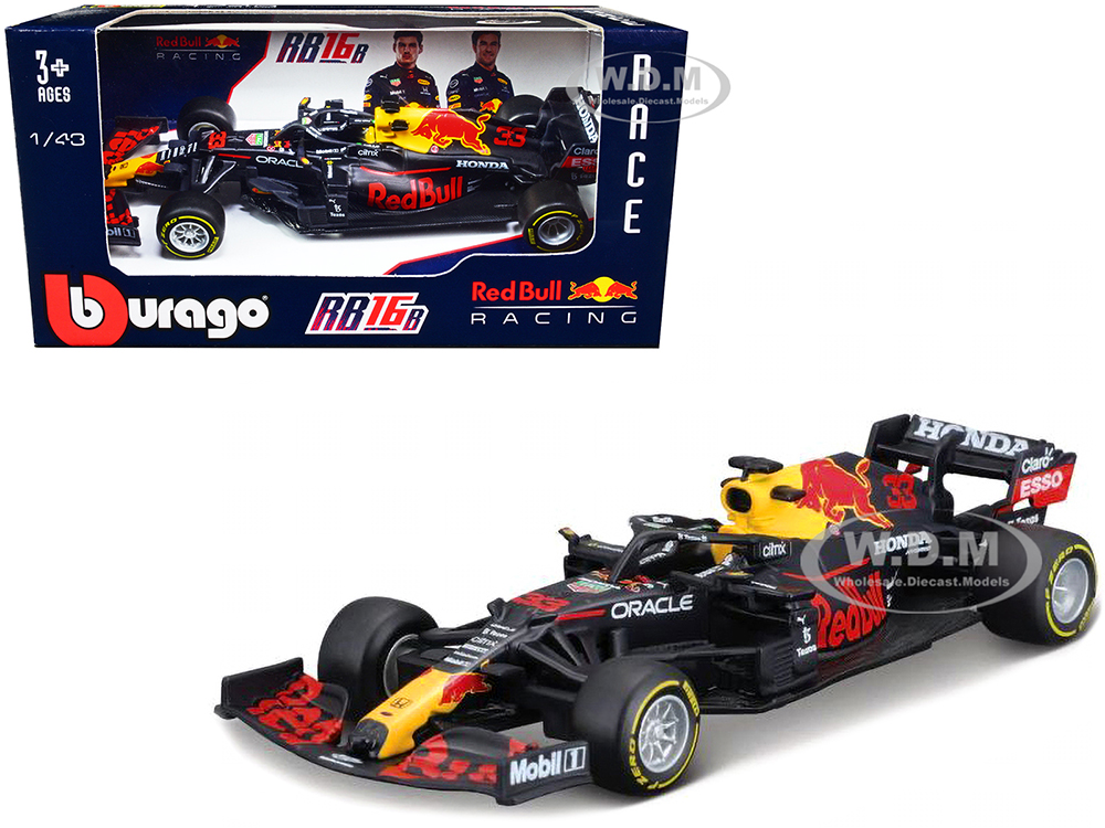 Honda RB16B #33 Max Verstappen Formula One F1 Red Bull Racing (2021) 1/43 Diecast Model Car by Bburago