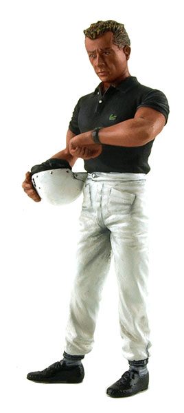 1960s Phil Hill Standing Holding Helmet Figurine For 1/18 Diecast Model Cars By Lemans Miniatures