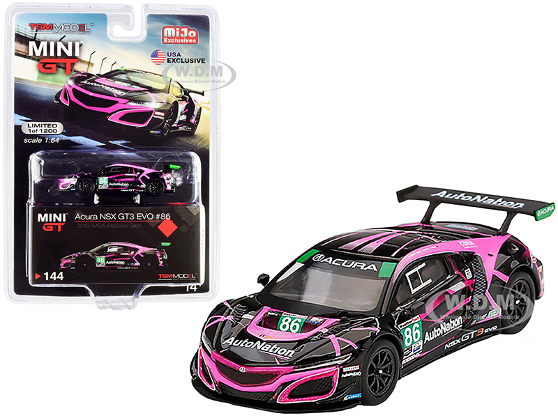 Image of Acura NSX GT3 EVO 86 "Auto Nation" IMSA Watkins Glen Class Winner (2019) Limited Edition to 1200 pieces Worldwide 1/64 Diecast Model Car by True Scal