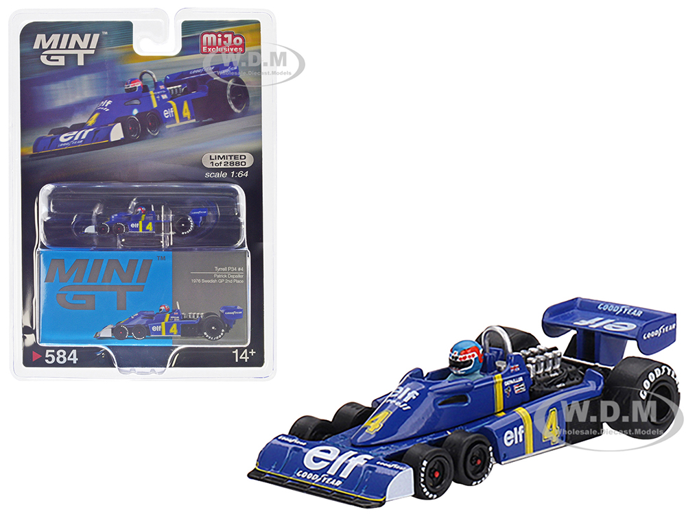 Tyrrell P34 4 Patrick Depailler 2nd Place Formula One F1 