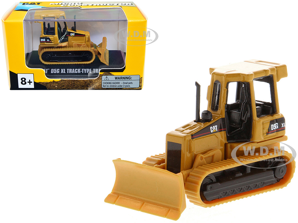 CAT Caterpillar D5G XL Track-Type Tractor Yellow Micro-Constructor Series Diecast Model by Diecast Masters