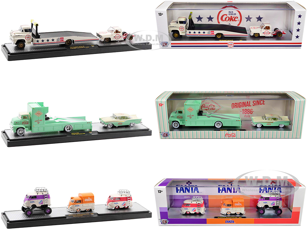 Auto Haulers Soda Set Of 3 Pieces Release 25 Limited Edition To 8400 Pieces Worldwide 1/64 Diecast Models By M2 Machines