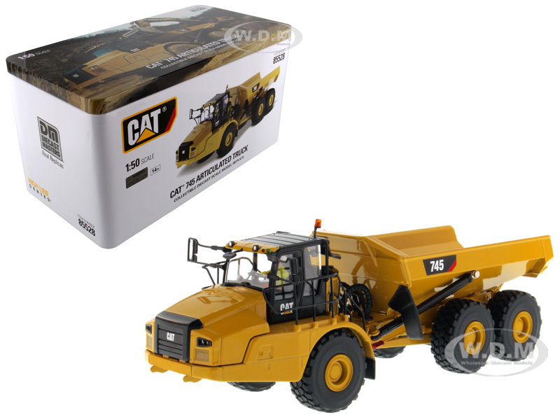 CAT Caterpillar 745 Articulated Dump Truck with Removable Operator High Line Series 1/50 Diecast Model by Diecast Masters
