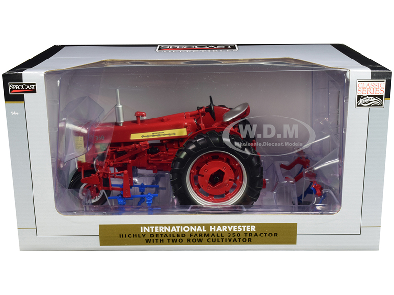 International Harvester Farmall 350 with Front and Rear Row Cultivators "Classic Series" 1/16 Diecast Model by SpecCast