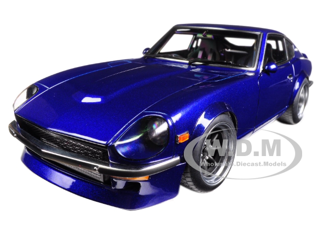 Image of Nissan Wangan Midnight Devil Z Blue 1/18 Diecast Model Car by Autoart