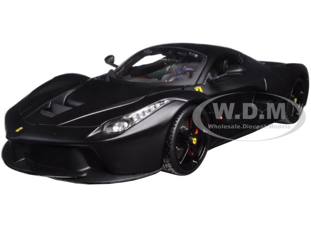 Ferrari LaFerrari F70 Matt Black Signature Series 1/18 Diecast Model Car by Bburago