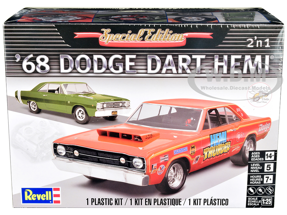 Level 5 Model Kit 1968 Dodge Dart HEMI 2-in-1 Kit 1/25 Scale Model by Revell