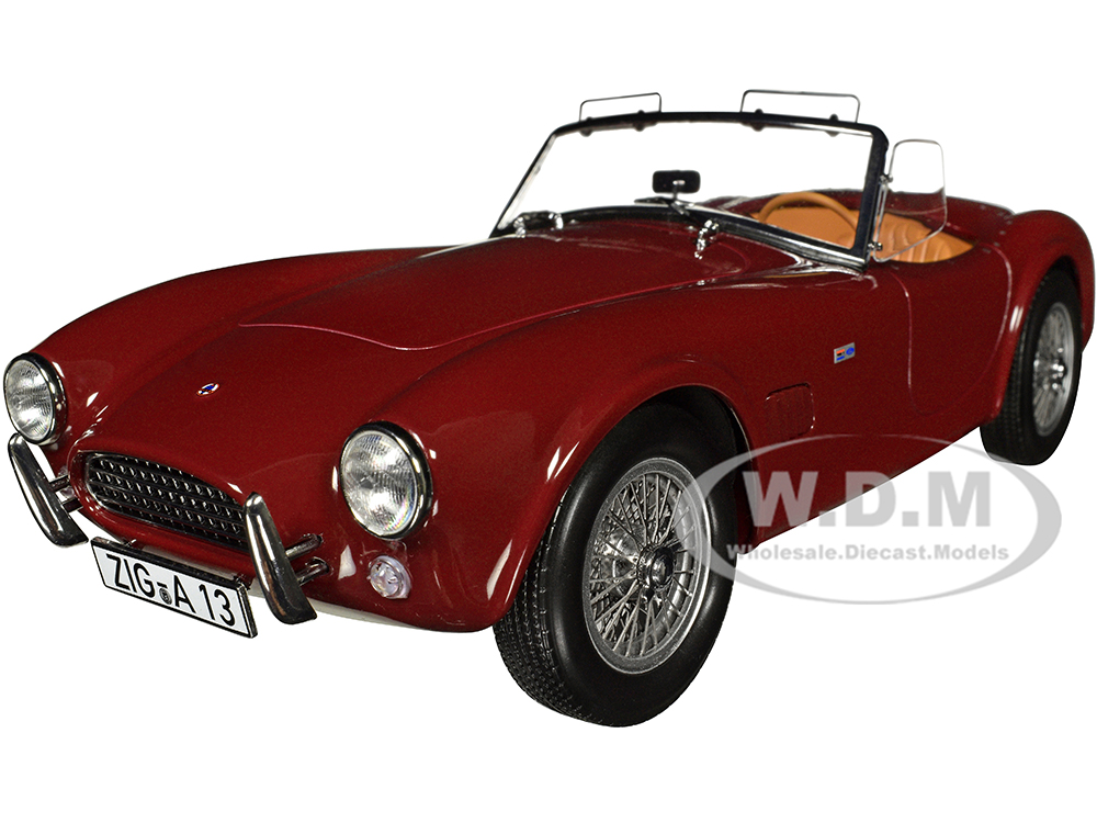 1963 AC Cobra 289 Dark Red 1/18 Diecast Model Car By Norev