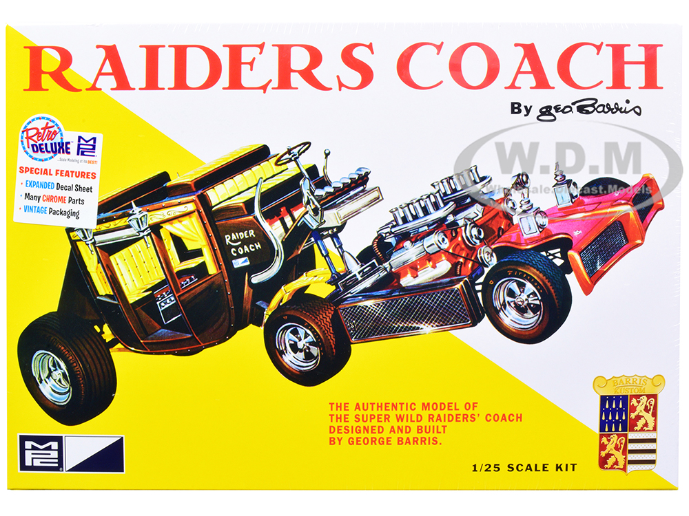 Skill 2 Model Kit George Barris Super Wild Raiders Coach 1/25 Scale Model by MPC