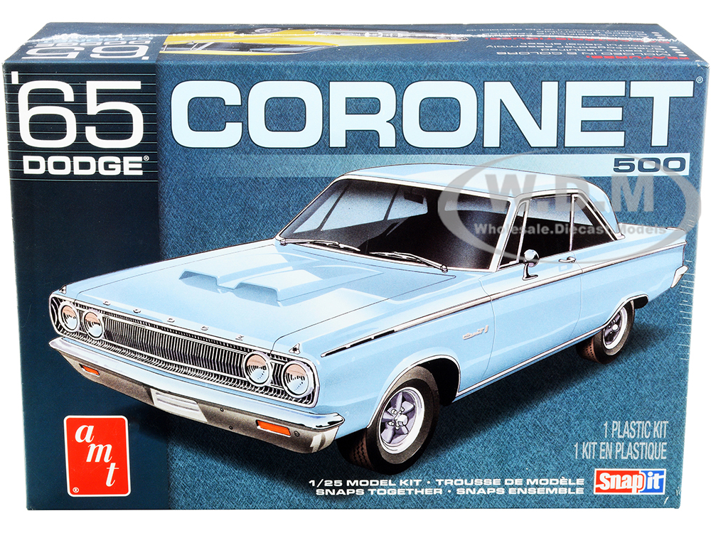 Skill 2 Snap Model Kit 1965 Dodge Coronet 500 1/25 Scale Model by AMT