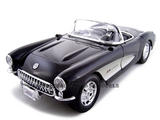 1957 Chevrolet Corvette Black 1/18 Diecast Model Car By Maisto