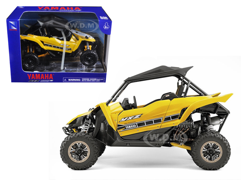 Yamaha Yxz 1000r Triple Cylinder Yellow Buggy 1/18 Diecast Model By New Ray