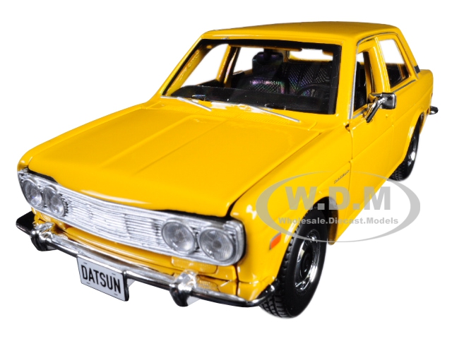 1971 Datsun 510 Yellow "Special Edition" 1/24 Diecast Model Car by Maisto