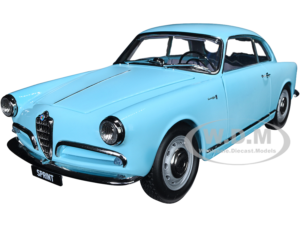 Alfa Romeo Giulietta Sprint Light Blue 1/18 Diecast Model Car by Kyosho
