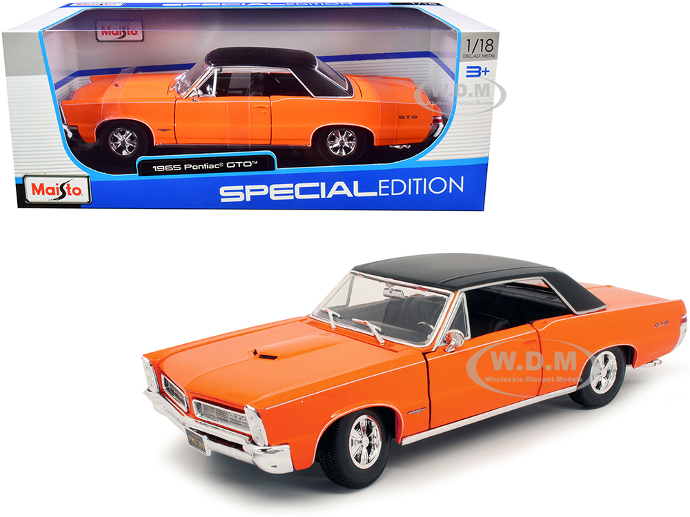 1965 Pontiac GTO Hurst Orange with Black Top and White Stripes 