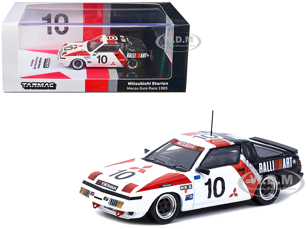 Mitsubishi Starion RHD (Right Hand Drive) #10 Michael Lieu 3rd Place Macau Guia Race (1985) Hobby64 1/64 Diecast Model Car by Tarmac Works