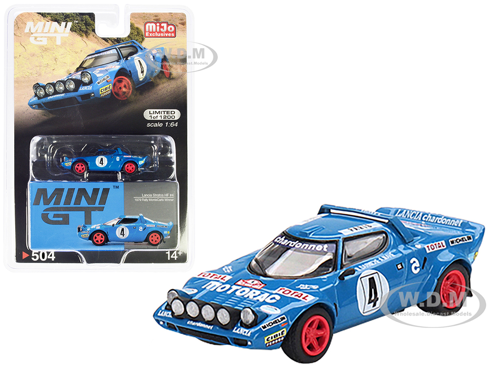 Lancia Stratos HF 4 Bernard Darniche - Alain Mahe Winner "Monte Carlo Rally" (1979) Limited Edition to 1200 pieces Worldwide 1/64 Diecast Model Car b
