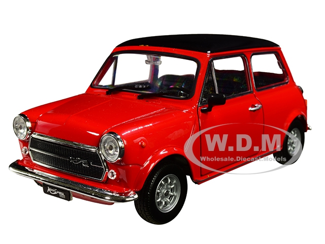 Mini Cooper 1300 Red With Black Top 1/24-1/27 Diecast Model Car By Welly