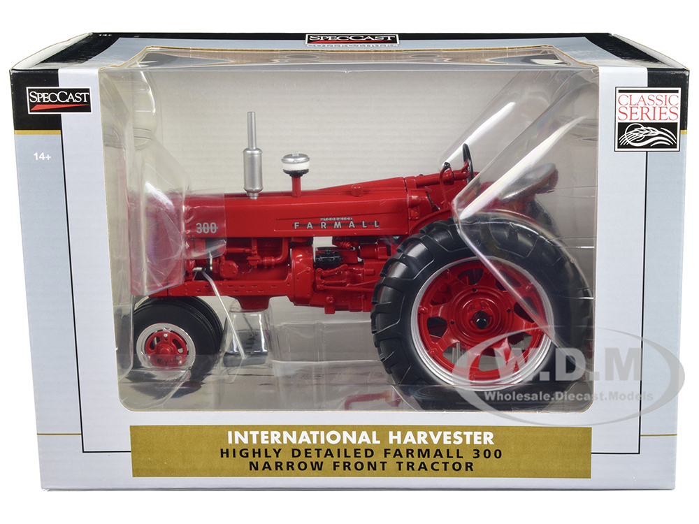 International Harvester Farmall 300 Narrow Front Tractor Red "Classic Series" 1/16 Diecast Model by SpecCast