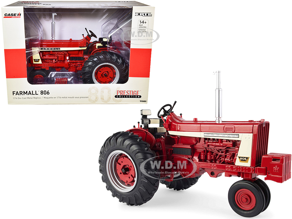 Image of Farmall 806 Tractor with Clamshell Fenders "Prestige Collection" 1/16 Diecast Model by ERTL TOMY