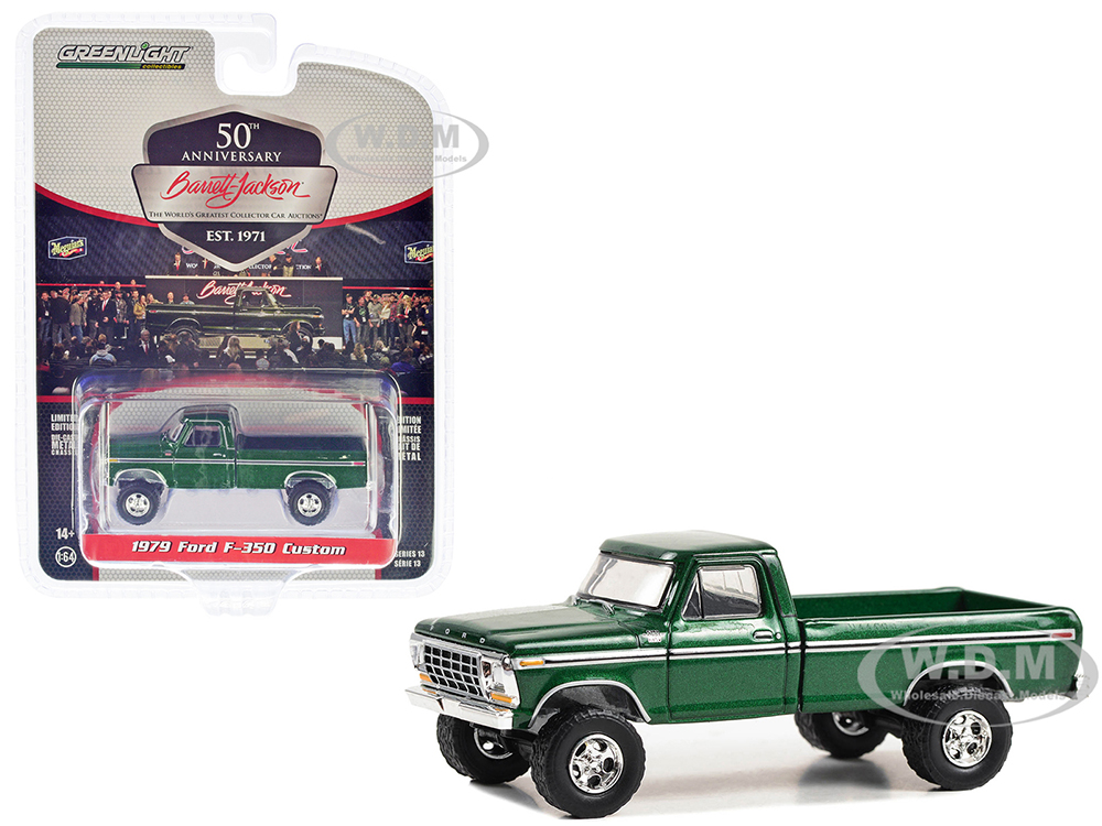 1979 Ford F-350 Custom Pickup Truck Emerald Green Metallic (Lot 1470) Barrett Jackson 