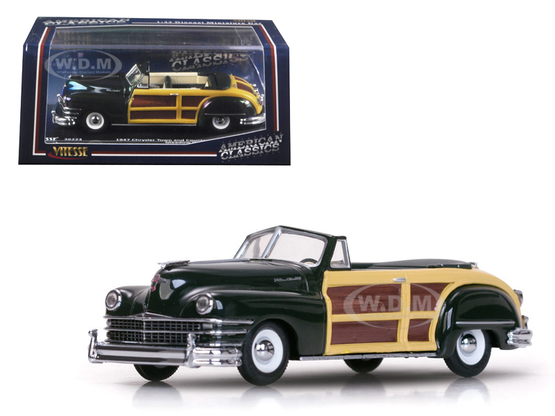 1947 Chrysler Town and Country Meadow Green 1/43 Diecast Model Car by Vitesse