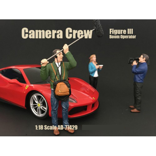 Camera Crew Figure Iii "boom Operator" For 118 Scale Models By American Diorama