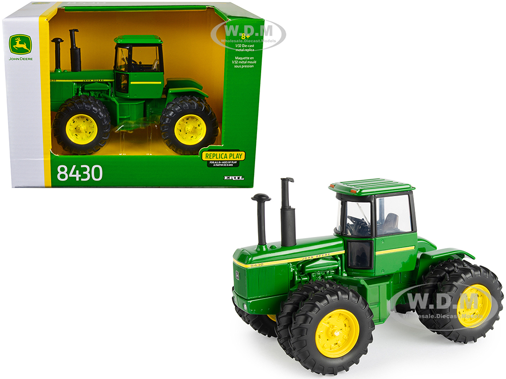 John Deere 8430 Tractor Green with Dual Wheels Replica Play 1/32 Diecast Model by ERTL TOMY