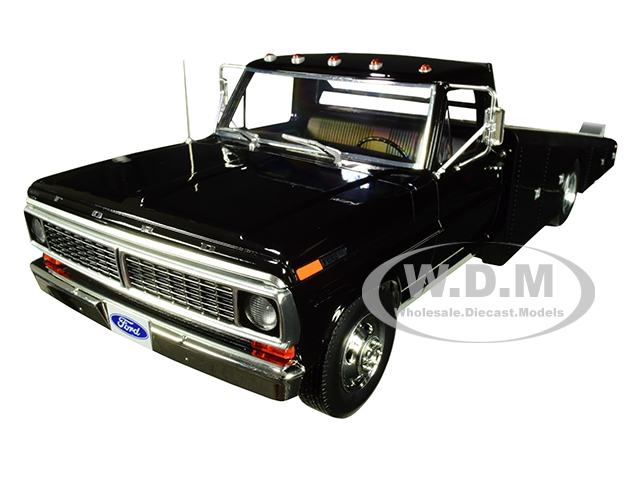 Image of 1970 Ford F-350 Ramp Truck Black Limited Edition to 1148 pieces Worldwide 1/18 Diecast Model Car by ACME