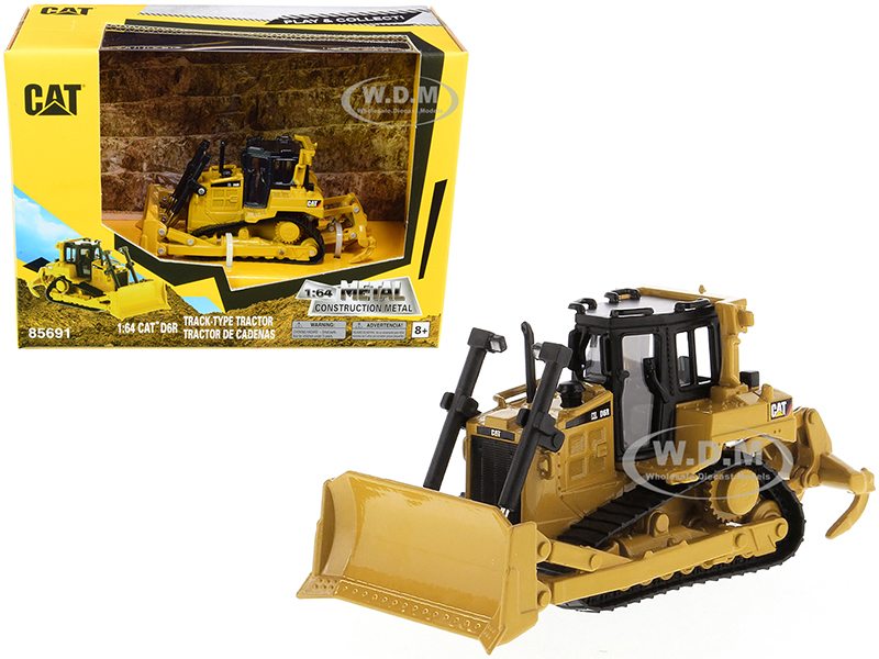 CAT Caterpillar D6R Track-Type Tractor Play & Collect! Series 1/64 Diecast Model by Diecast Masters