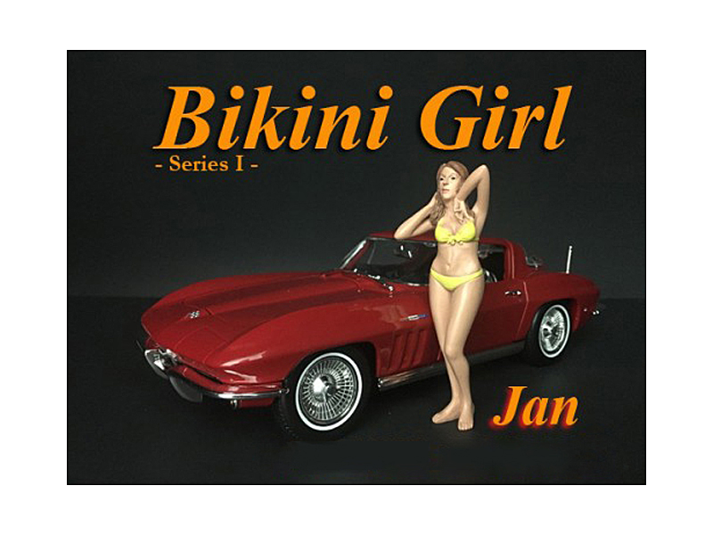 Jan Bikini Calendar Girl Figure For 1/24 Scale Models By American Diorama