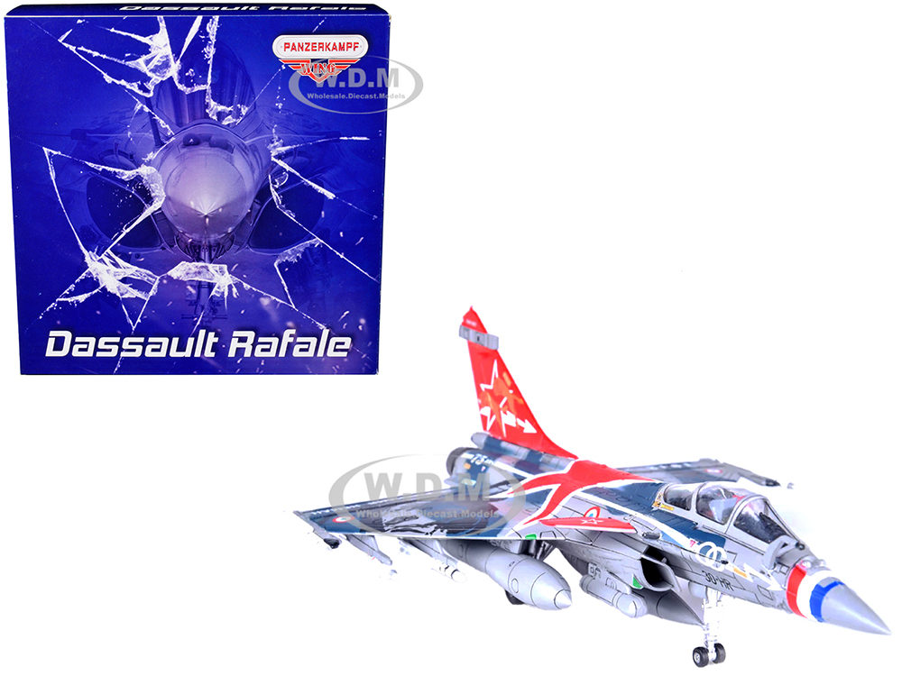 Dassault Rafale C Fighter Jet "Regiment de Chasse 2/30 Normandie-Niemen" 75th Anniversary Edition with Missile Accessories "Panzerkampf Wing" Series