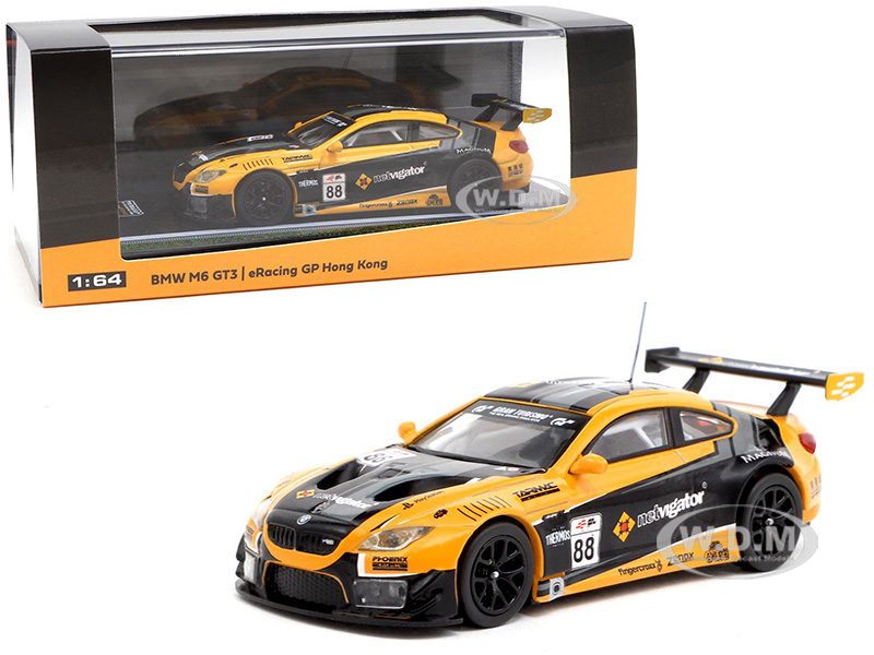 Image of BMW M6 GT3 88 eRacing Grand Prix Hong Kong Season 1 1/64 Diecast Model Car by Tarmac Works