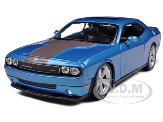 2008 Dodge Challenger SRT8 Blue Metallic 1/24 Diecast Model Car by Maisto