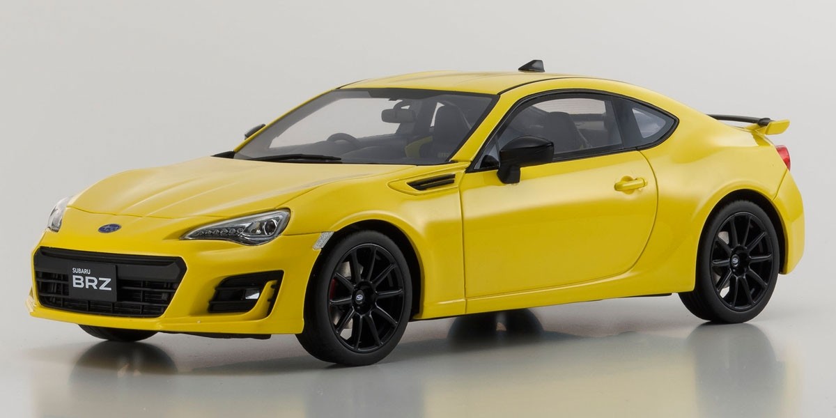 Subaru Brz Gt Yellow Limited Edition To 400 Pieces Worldwide 1/18 Model Car By Kyosho