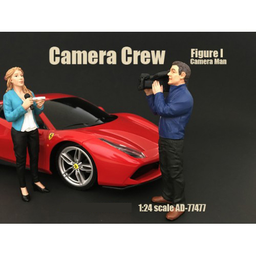 Image of Camera Crew Figure I "Camera Man" For 124 Scale Models by American Diorama