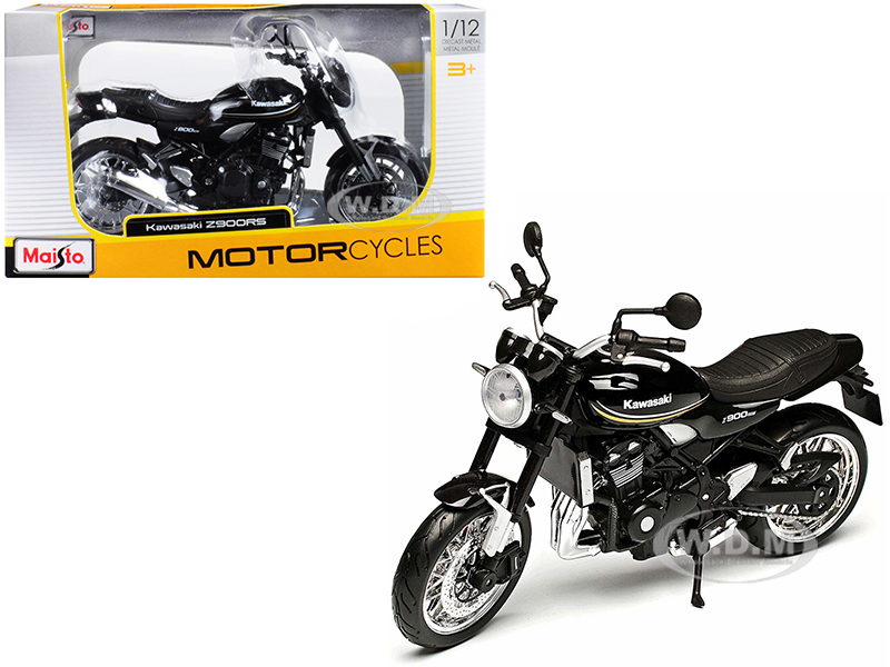 Kawasaki Z900rs Black 1/12 Diecast Motorcycle Model By Maisto